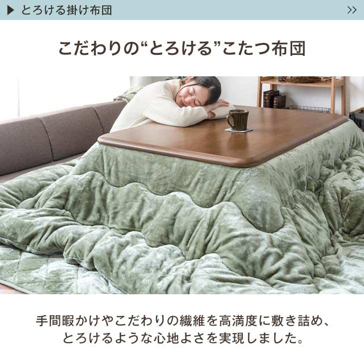 とろりん ボリュームタイプこたつ布団 ※敷布団のみ 売り切れ続出！！！ Amazon.co.jp: とろりん こたつ布団 掛敷セット 長方形 抗菌 防臭 何度